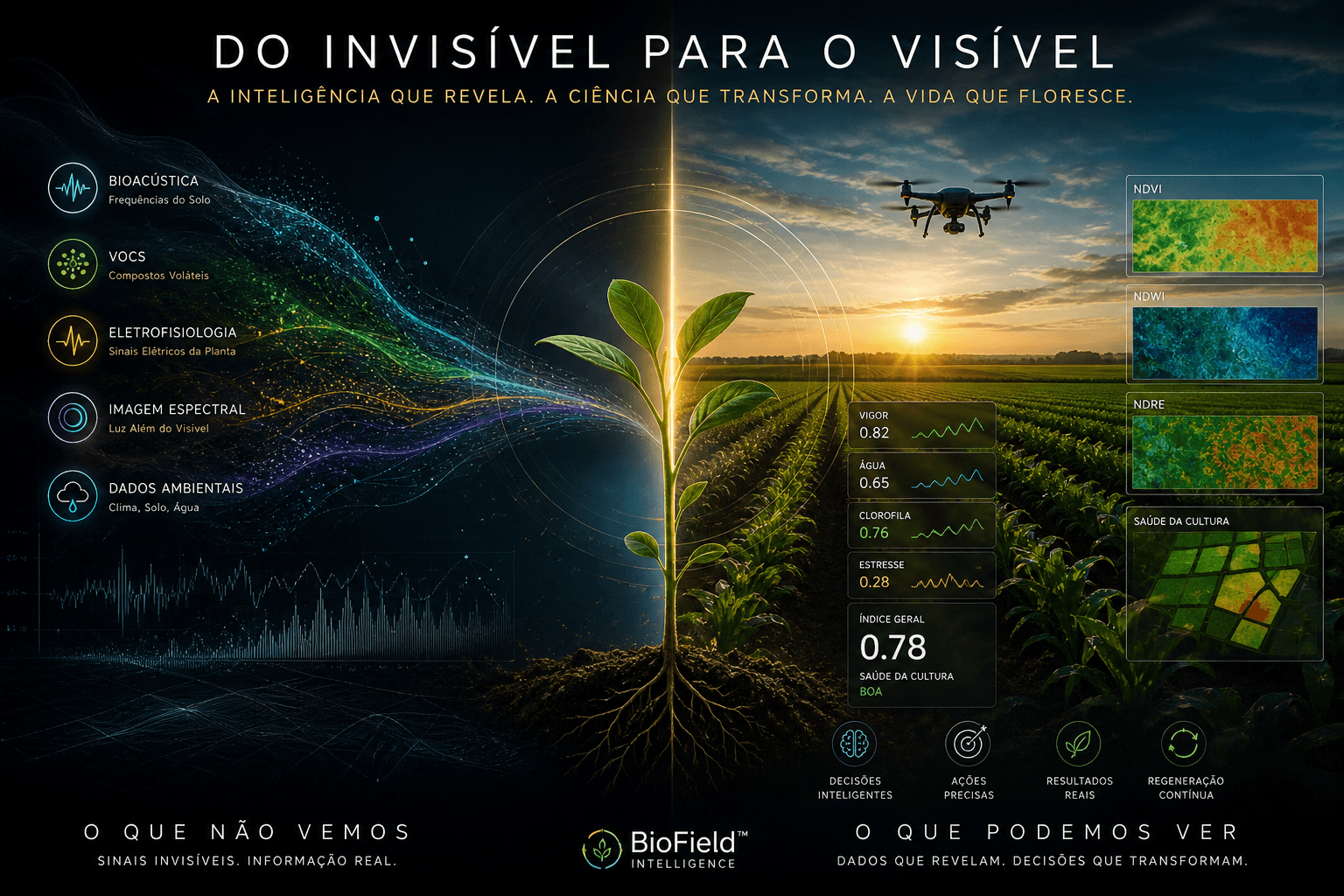 BioField Intelligence Platform como infraestrutura central de leitura e decisao